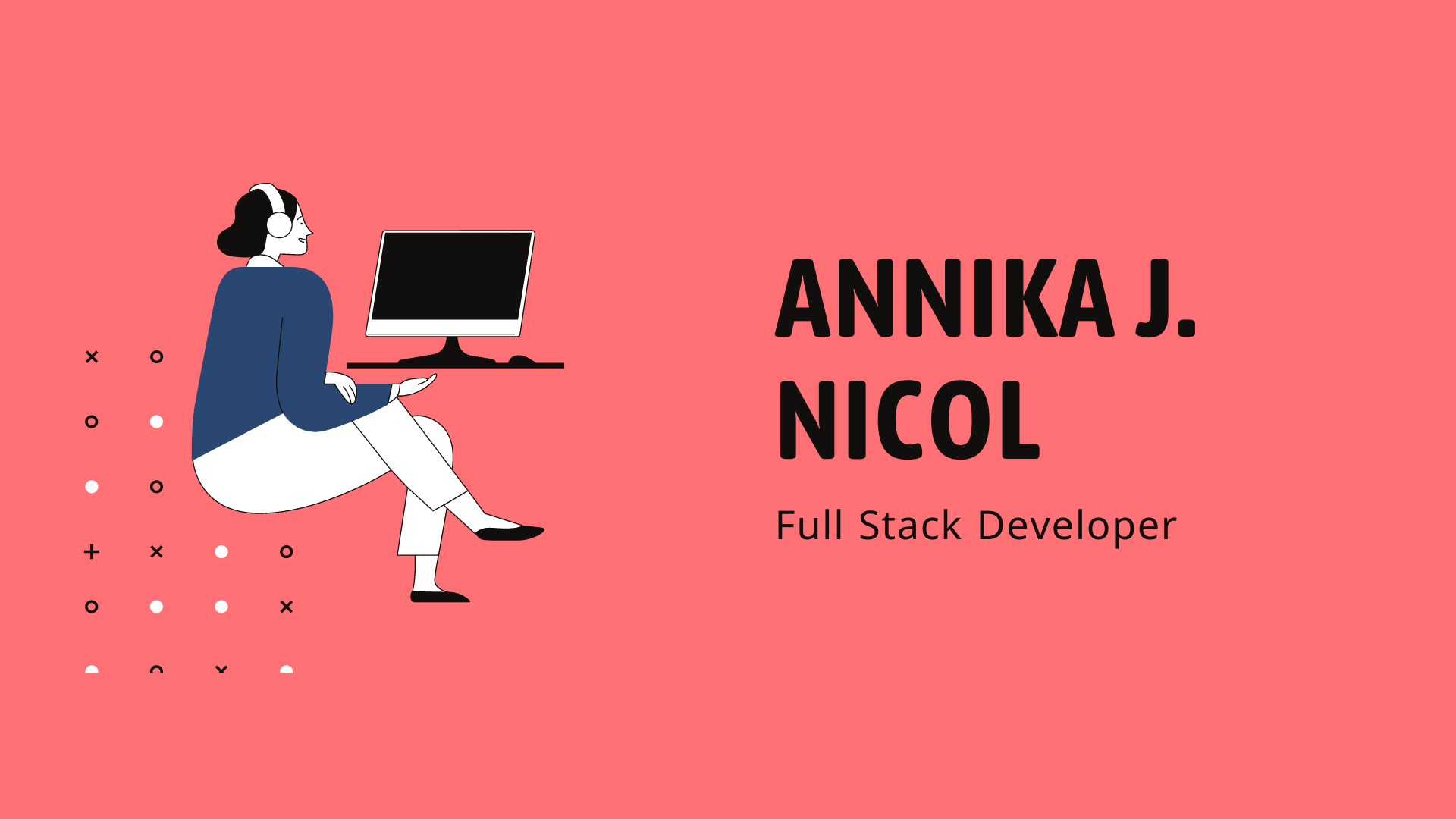 Annika J Nicol, Full stack Developer